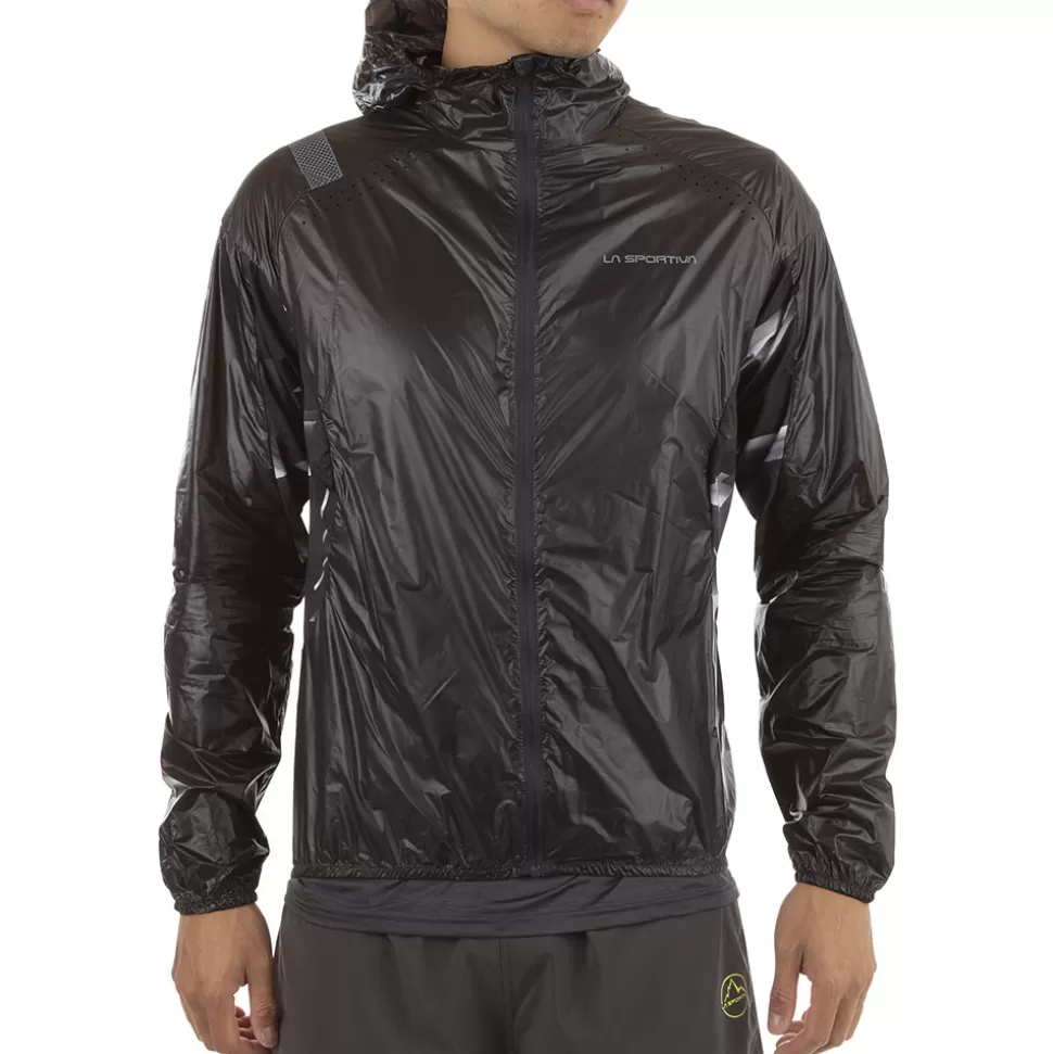 Jackets^La Sportiva BLIZZARD WINDBREAKER JKT M Black/Yellow