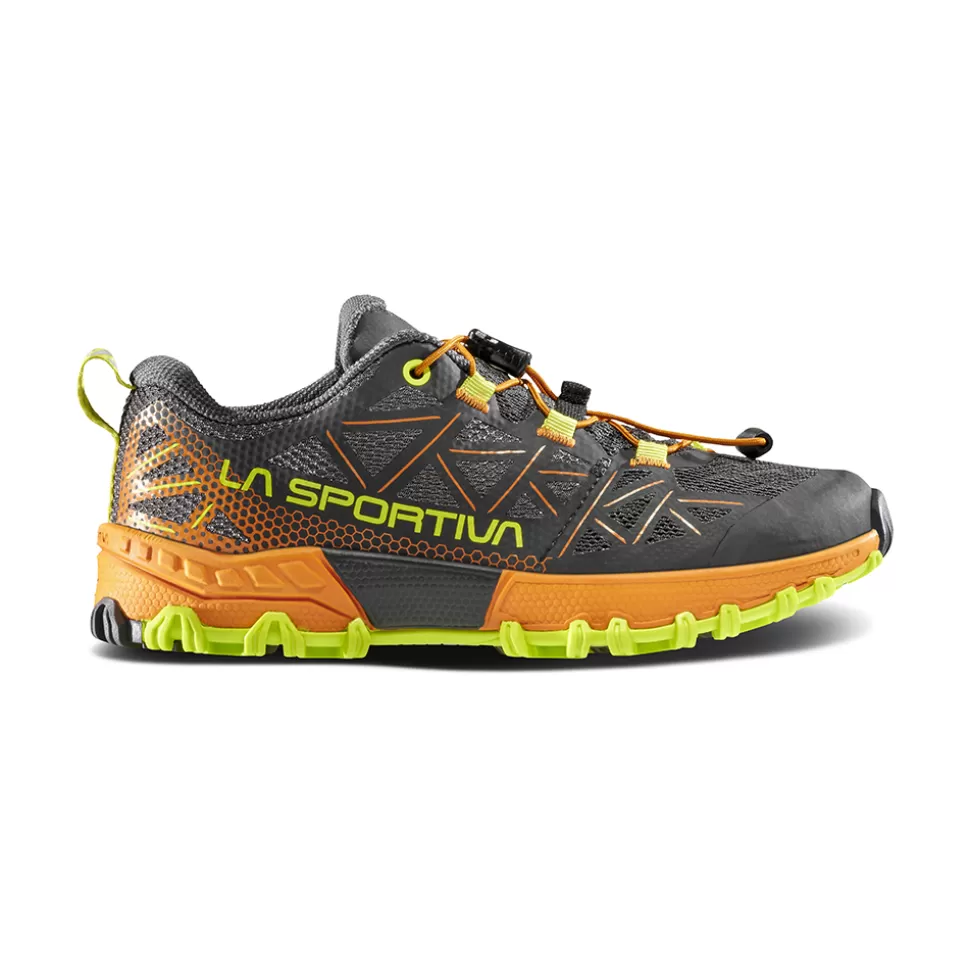 Running^La Sportiva BUSHIDO II JR Carbon/Hawaiian Sun