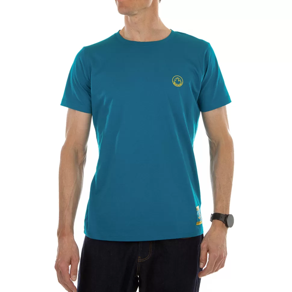 Shirts^La Sportiva CLIMBING ON THE MOON T-SHIRT M Carbon/Giallo