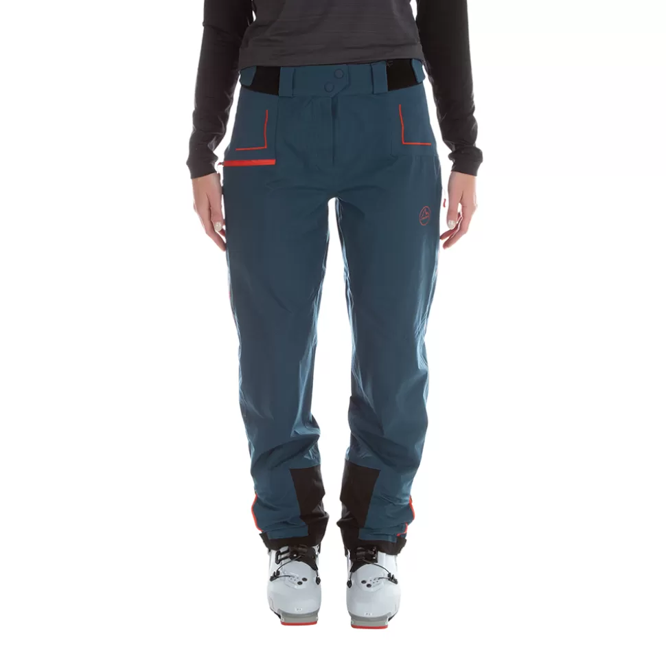 Sale | Pants^La Sportiva CRIZZLE EVO SHELL PANT W Storm Blue/Cherry Tomato