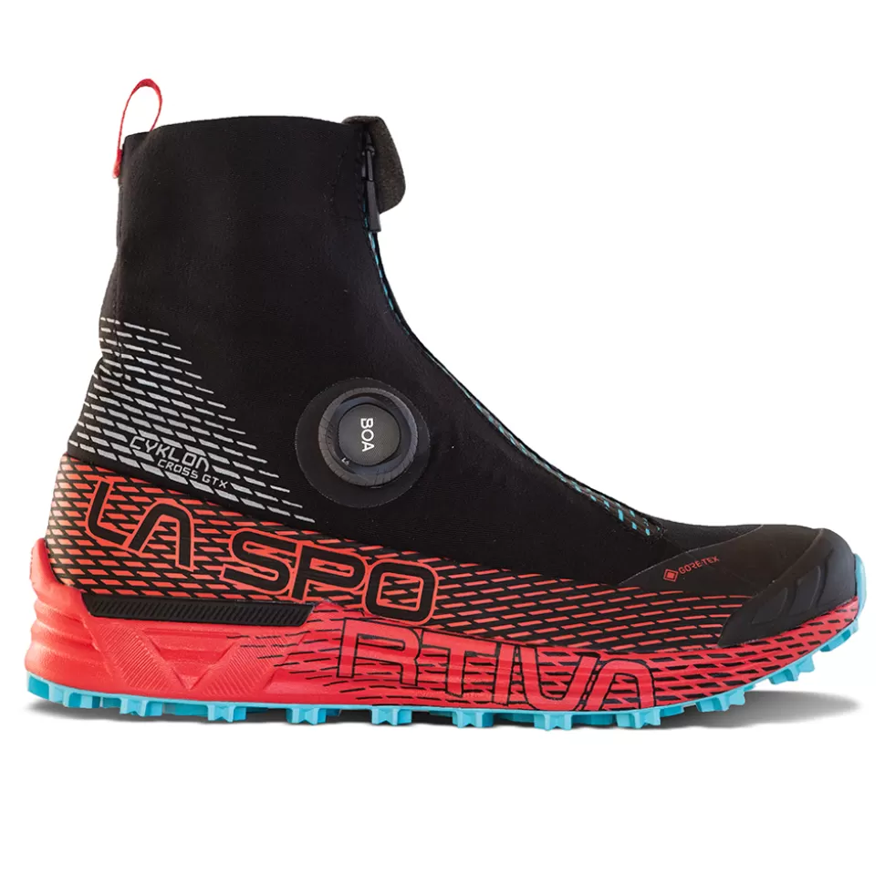 Running^La Sportiva CYKLON CROSS GTX WOMENS Black/Hibiscus