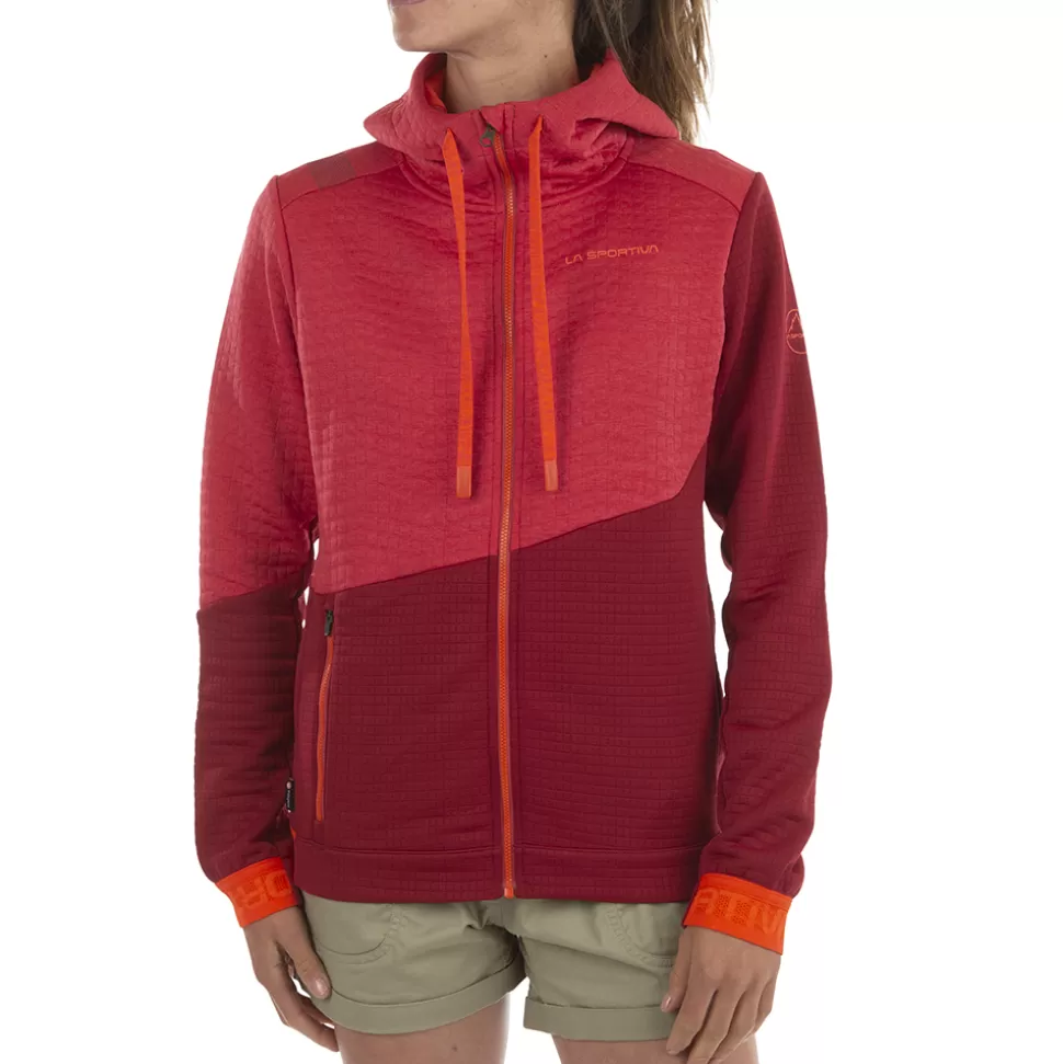 Sweatshirts & Fleece^La Sportiva METHOD HOODY W Carbon/Cherry Tomato