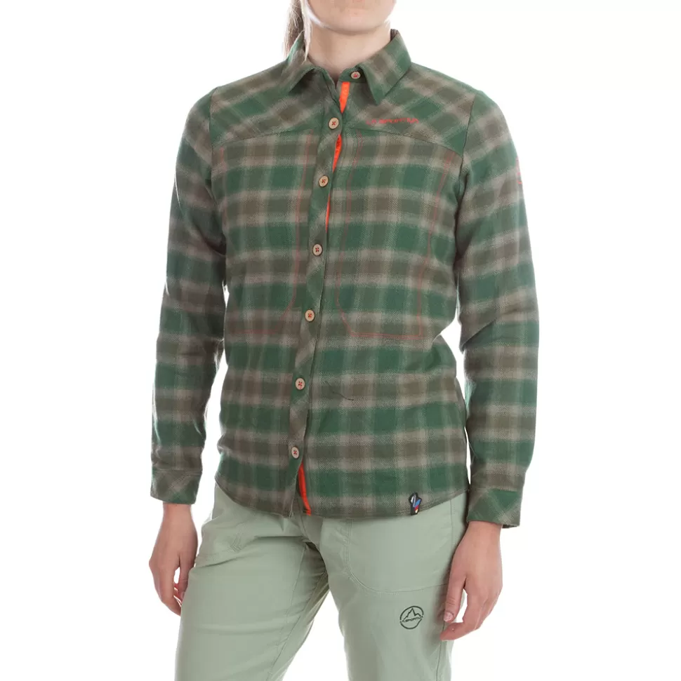 Sale | Shirts^La Sportiva RAMBLER FLANNEL SHIRT W Storm Blue/Cherry Tomato