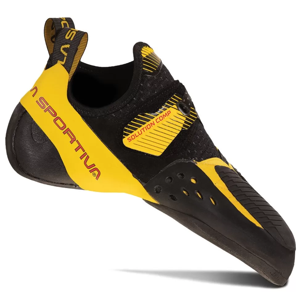 Climbing^La Sportiva SOLUTION COMP Black/Yellow