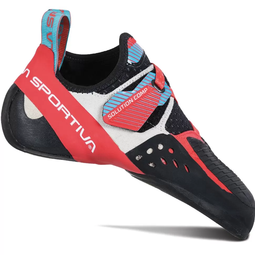 Climbing^La Sportiva SOLUTION COMP WOMENS Hibiscus/Malibu Blue