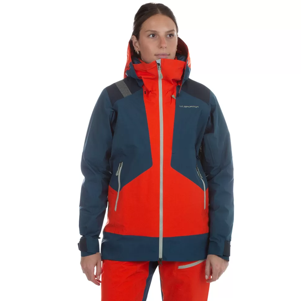 Jackets | Sale^La Sportiva SUPERCOULOIR GTX PRO JKT W Cherry Tomato/Storm Blue