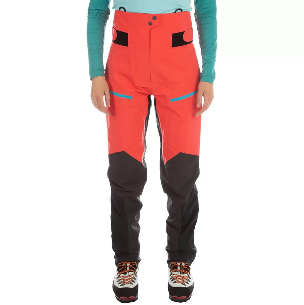 Pants^La Sportiva SUPERCOULOIR GTX PRO PANT W Cherry Tomato/Storm Blue